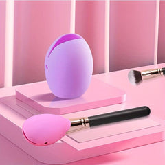 3 Pcs Silicone Brush Covers Travel Storage Organizer Case Protect Makeup Bag