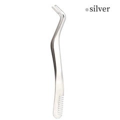Curved Lash Tweezers w/ Comb Portable False Lash Extension Tweezers
