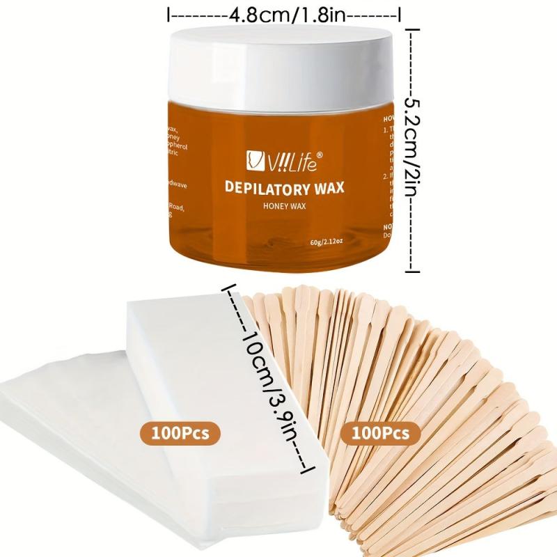 Organic Sugar Wax For Sensitive Skin - At-Home Waxing Kit