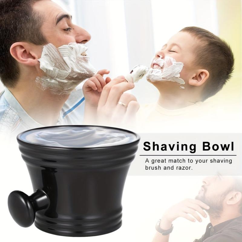 Men's Plastic Shaving Bowl With Handle Soap Bowl Hairdressing Cleaning