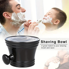 Men's Plastic Shaving Bowl With Handle Soap Bowl Hairdressing Cleaning