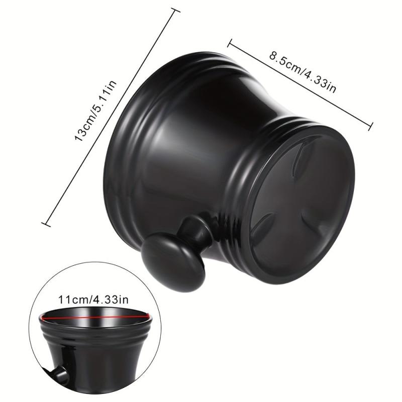 Men's Plastic Shaving Bowl With Handle Soap Bowl Hairdressing Cleaning
