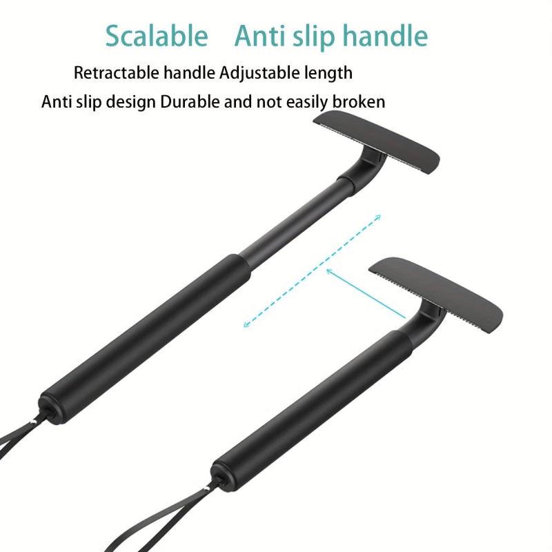 Men's Back Hair Removal Razor Adjustable Handle Safe Painless Wet Dry Use