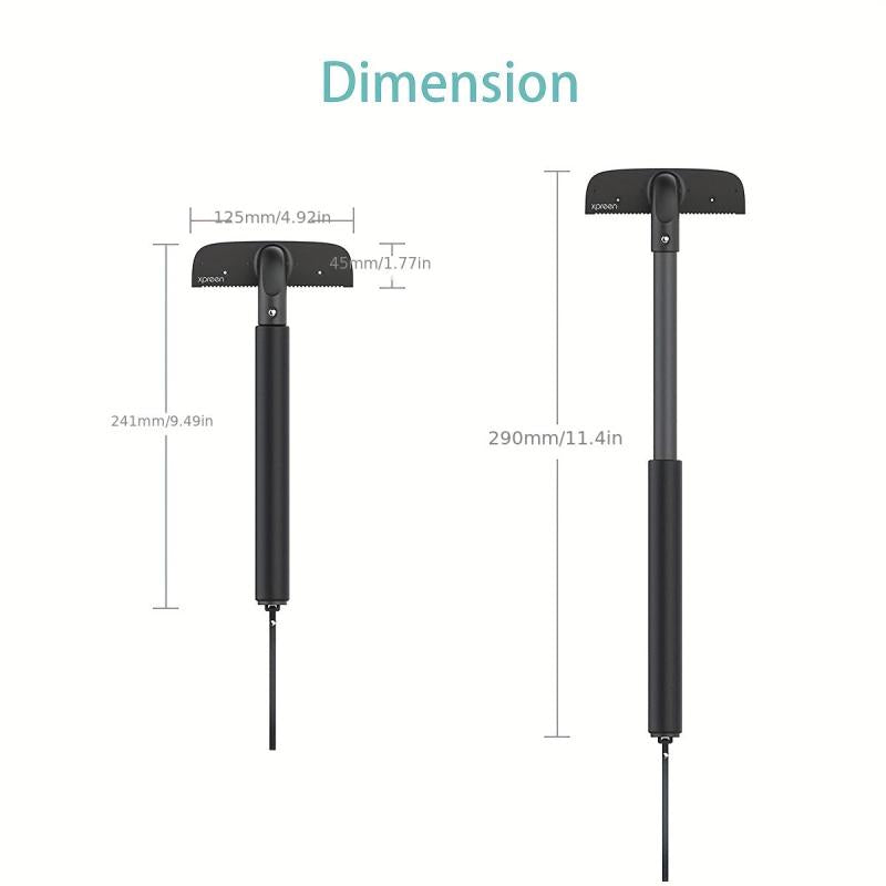 Men's Back Hair Removal Razor Adjustable Handle Safe Painless Wet Dry Use