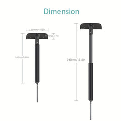 Men's Back Hair Removal Razor Adjustable Handle Safe Painless Wet Dry Use