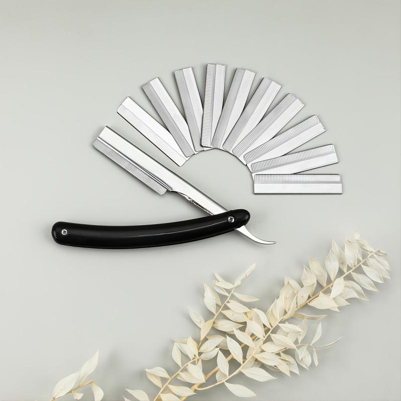 Men's Folding Beard Comb Razor Holder 10 Blades