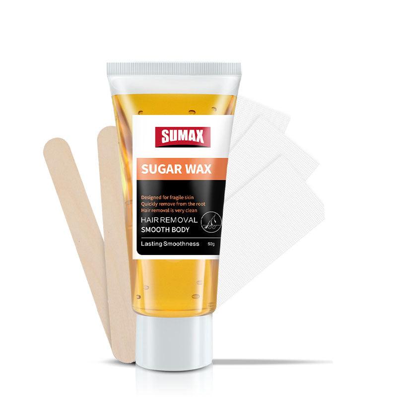 Organic Sugar Waxing Kit For Women - Hair Removal For Bikini Legs Eyebrows Body