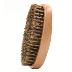 Boar Bristle Beard Brush Bamboo Handle Beard Shaping Tool