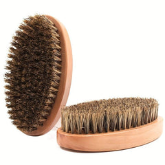 Boar Bristle Beard Brush Bamboo Handle Beard Shaping Tool