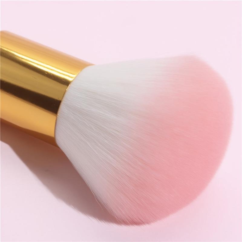 Fluffy Blush Brush Short Handle Face Loose Powder Manicure Dust Beauty Tool