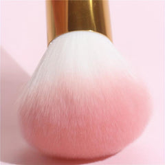 Fluffy Blush Brush Short Handle Face Loose Powder Manicure Dust Beauty Tool