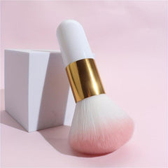 Fluffy Blush Brush Short Handle Face Loose Powder Manicure Dust Beauty Tool