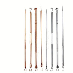 4pcs Blackhead Remover Acne Needle Nose Facial Cleaning Tool Kit