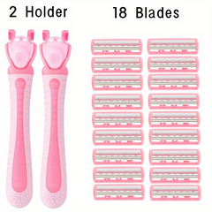 Women's Triple Blades Razor Set
