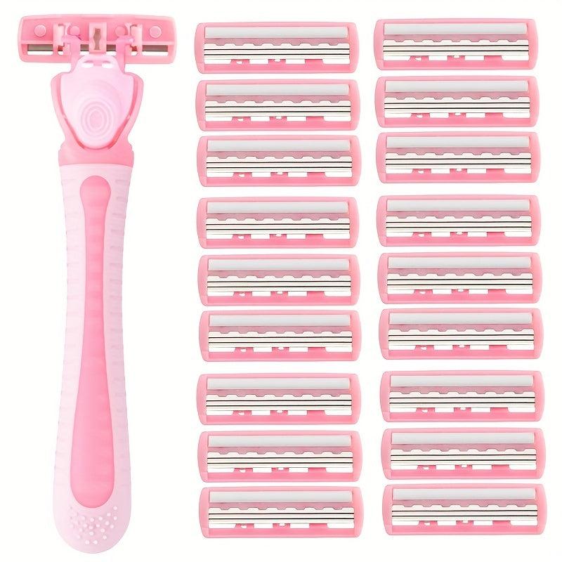 Women's Triple Blades Razor Set