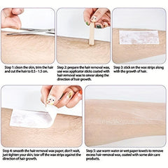 100 Pcs Non Woven Wax Strips Hair Removal