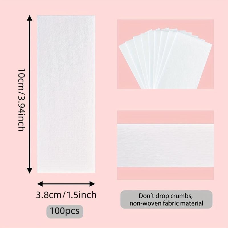 100 Pcs Non Woven Wax Strips Hair Removal