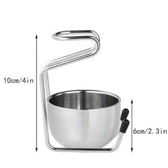 Professional Men Beard Brush Set with Stainless Steel Bowl Stand