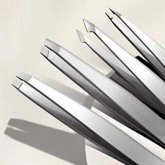 4 Pcs Stainless Steel Tweezers Eyebrow Remover For Ingrown Hair