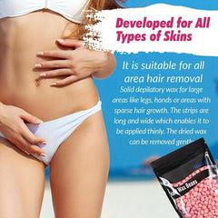 Hard Wax Beads Hair Removal Face Bikini Legs Underarm Back Chest Body Women Men