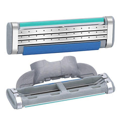 Classic 3 Layer Manual Razor Set Stainless Steel With 4 Refills