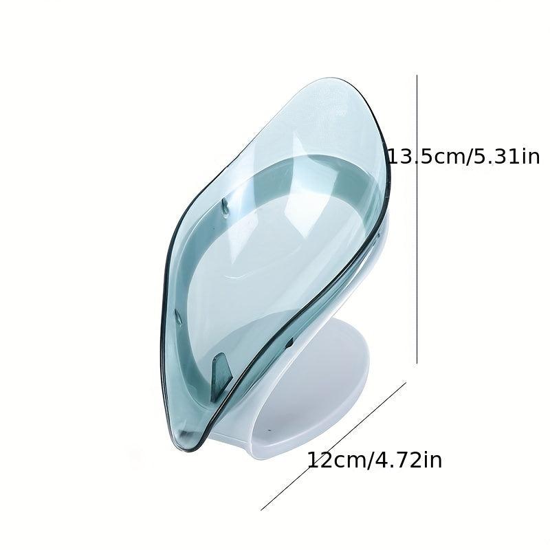 Leaf Shape Soap Box Drain Soap Holder Bathroom Shower Dish