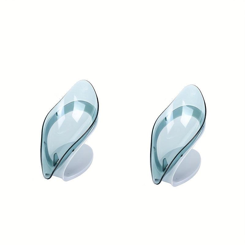 Leaf Shape Soap Box Drain Soap Holder Bathroom Shower Dish