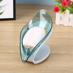 Leaf Shape Soap Box Drain Soap Holder Bathroom Shower Dish