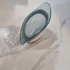 Leaf Shape Soap Box Drain Soap Holder Bathroom Shower Dish