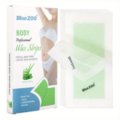 20 Pcs Hair Removal Wax Strips Double Side Disposable Leg Wax Papers