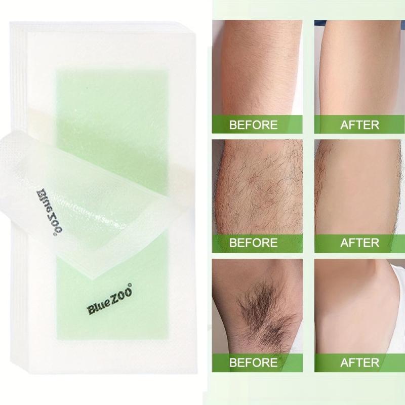 20 Pcs Hair Removal Wax Strips Double Side Disposable Leg Wax Papers