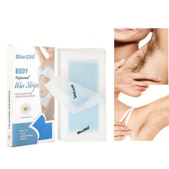 20 Pcs Hair Removal Wax Strips Double Side Disposable Leg Wax Papers