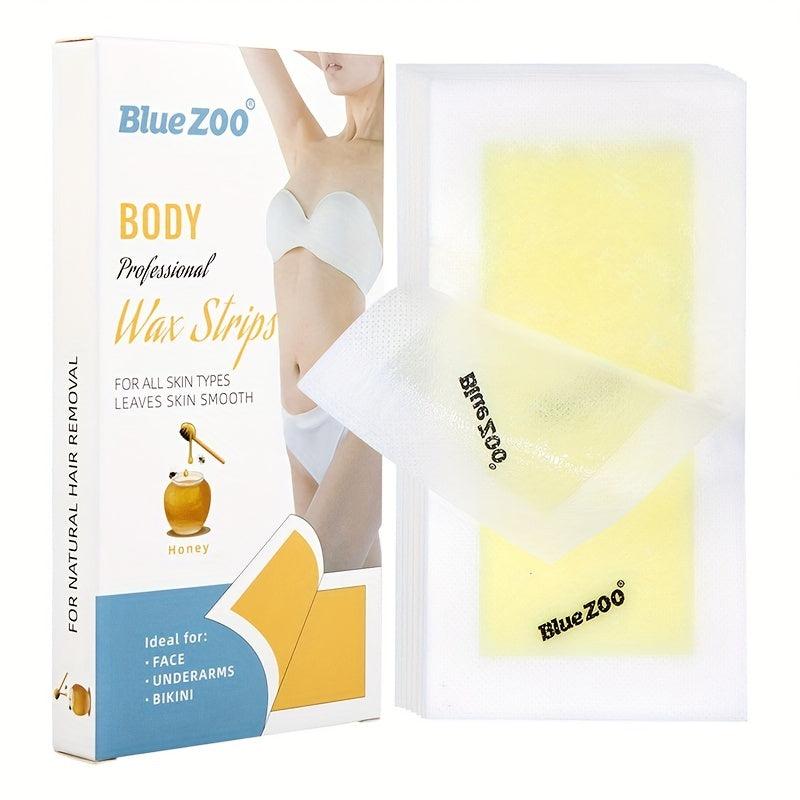 20 Pcs Hair Removal Wax Strips Double Side Disposable Leg Wax Papers