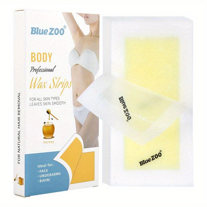 20 Pcs Hair Removal Wax Strips Double Side Disposable Leg Wax Papers