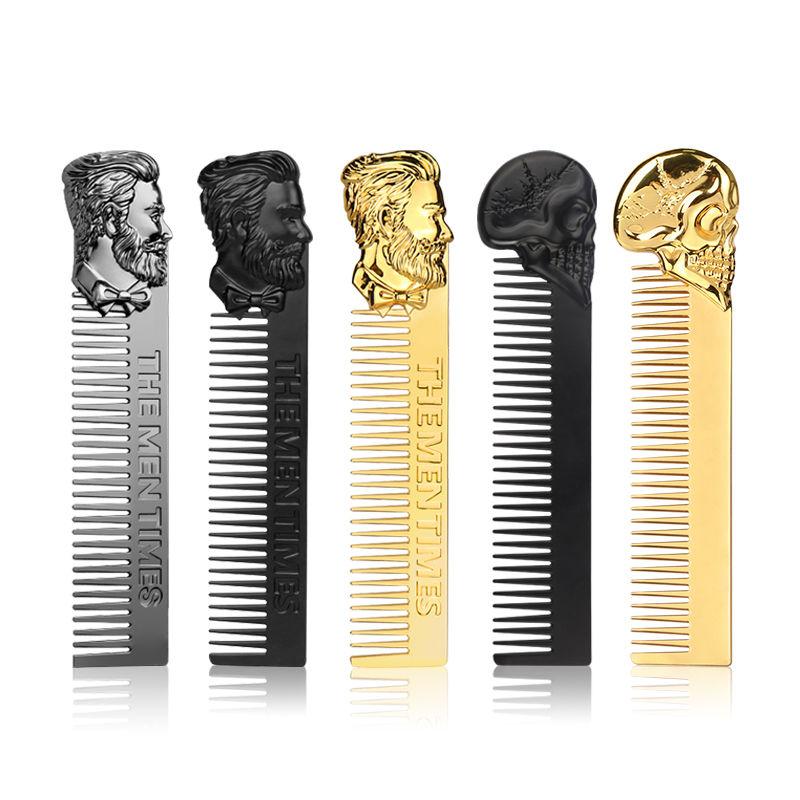 Skull Pattern Hair Comb for Beard and Mustache Grooming