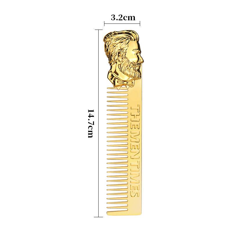 Skull Pattern Hair Comb for Beard and Mustache Grooming