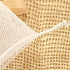 10pcs Exfoliating Mesh Soap Saver Pouch Drawstring Holder Bags