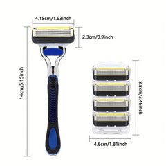 Classic Safety Razor Set Stainless Steel Blades Manual Shaving Razor