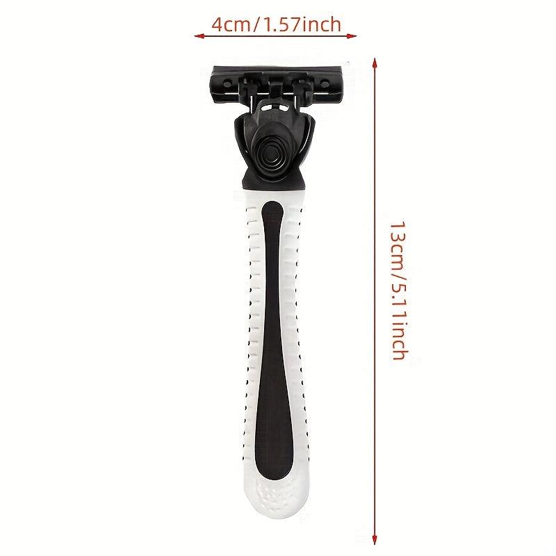 Three Layer Blade Safety Razor Handle 9pcs