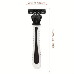 Three Layer Blade Safety Razor Handle 9pcs