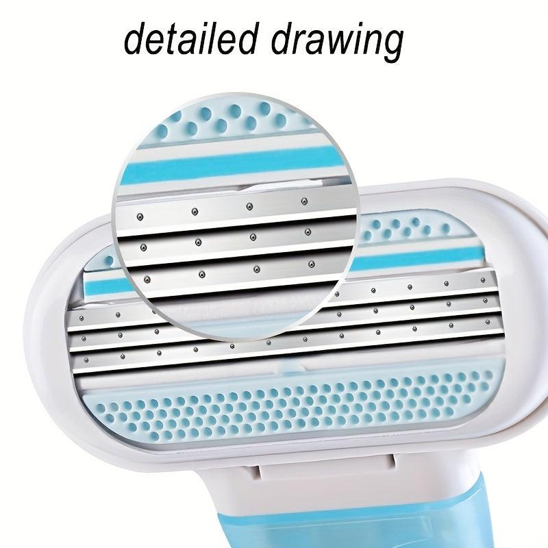 3-Layer Manual Razor for Women with 4 Blades, Skin Protection