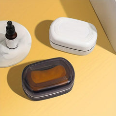 Leak Proof Travel Soap Box with Detachable Drainage Layer - 1 Pack