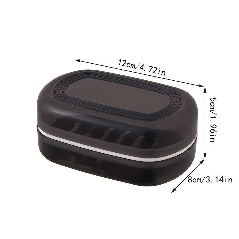 Leak Proof Travel Soap Box with Detachable Drainage Layer - 1 Pack