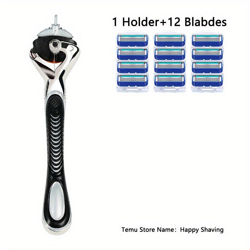5-Layer Reusable Stainless Steel Safety Razor Shaving Set