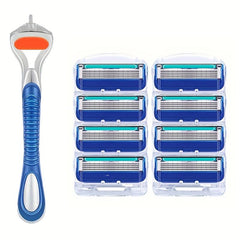 5-Layer Classic Safety Razor Set with Stainless Steel Blades