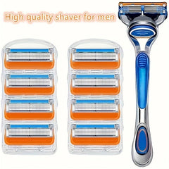 5-Layer Classic Safety Razor Set with Stainless Steel Blades