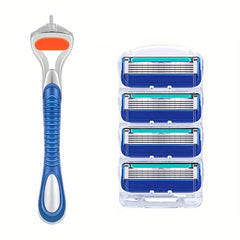 5-Layer Classic Safety Razor Set with Stainless Steel Blades