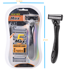 Men's 5-Blade Disposable Razor Kit for Sensitive Skin