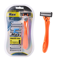 Men's 5-Blade Disposable Razor Kit for Sensitive Skin