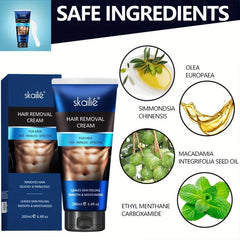 Alcohol-Free Hair Removal Cream for Legs, Arms, Armpits - 200ml